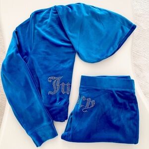 Blue Velour Juicy Couture Tracksuit